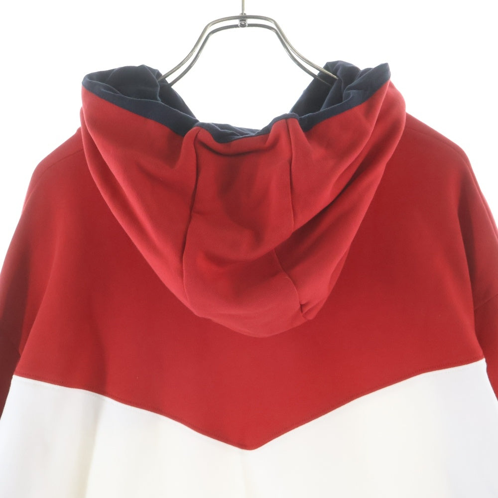 MONCLER(モンクレール) 19SS MAGLIA E10918000500 マグリア プルオーバースウェットパーカー レッド/ホワイト