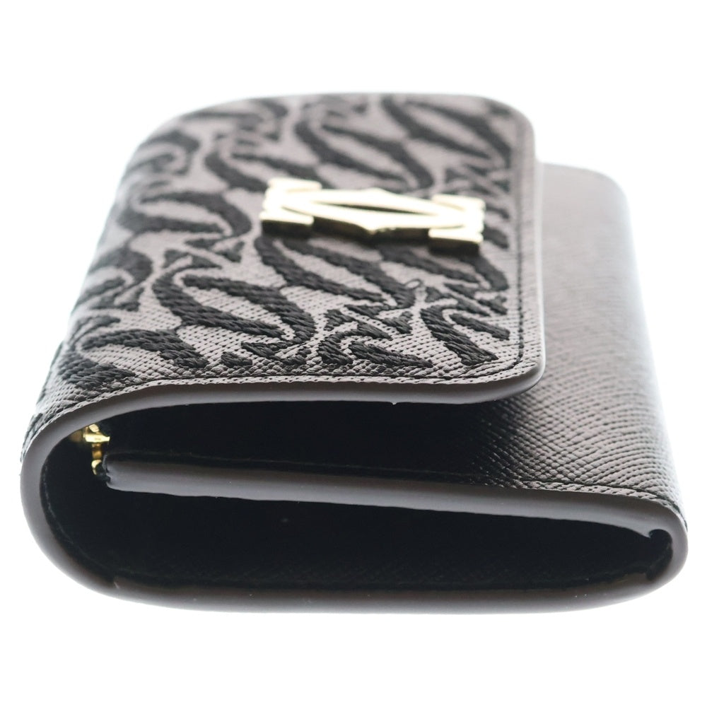 Cartier(カルティエ) C de Cartier CRL3002435 C ドゥ カルティエ ミニウォレット 2つ折り財布 ブラック レディース