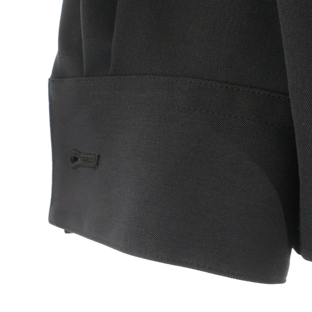 Stein(シュタイン) 25SS OVERSIZED MULTI POCKET ZIP SHIRT ST1187 オーバーサイズ マルチポケット ウールジップ長袖シャツ ブラウン