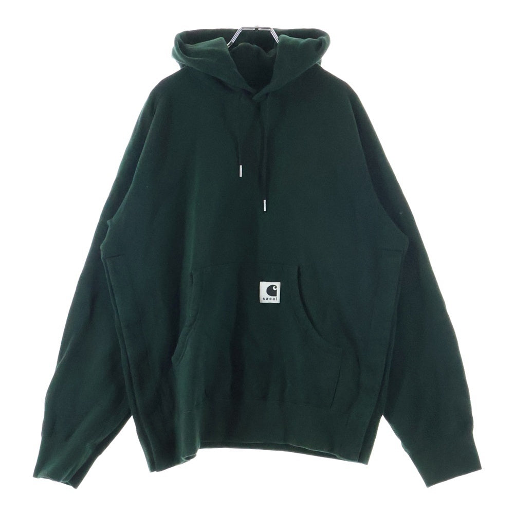 Sacai(サカイ) 25AW ×Carhartt WIP Cotton Jersey Hoodie 25-00993S カーハート コットンジャージー プルオーバーパーカー フーディ グリーン