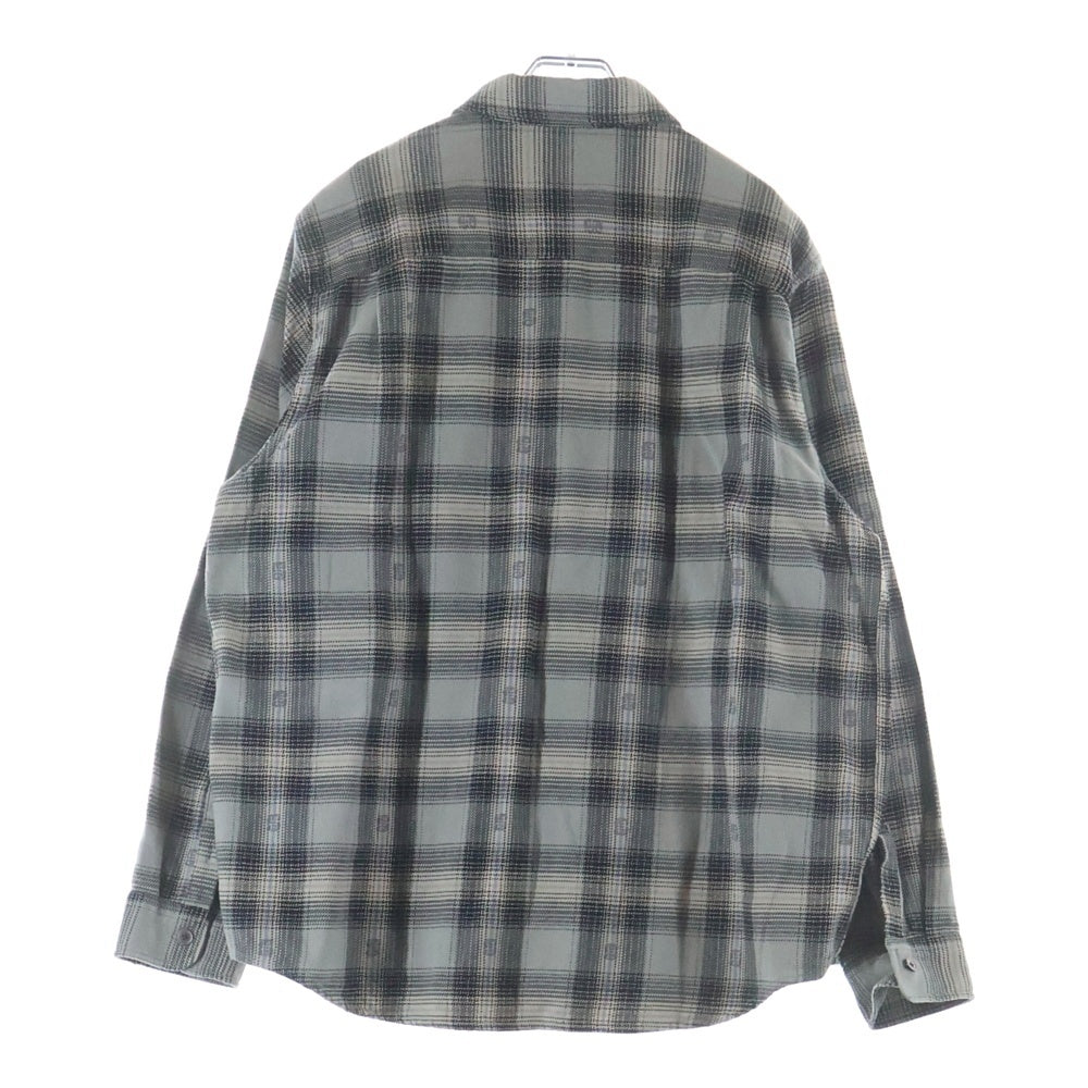 STUSSY(ステューシー) 25SS MOTIF PLAID SHIRT 1110352 チェック柄コットン長袖シャツ グレー