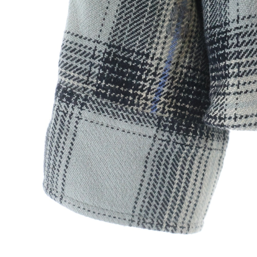 STUSSY(ステューシー) 25SS MOTIF PLAID SHIRT 1110352 チェック柄コットン長袖シャツ グレー