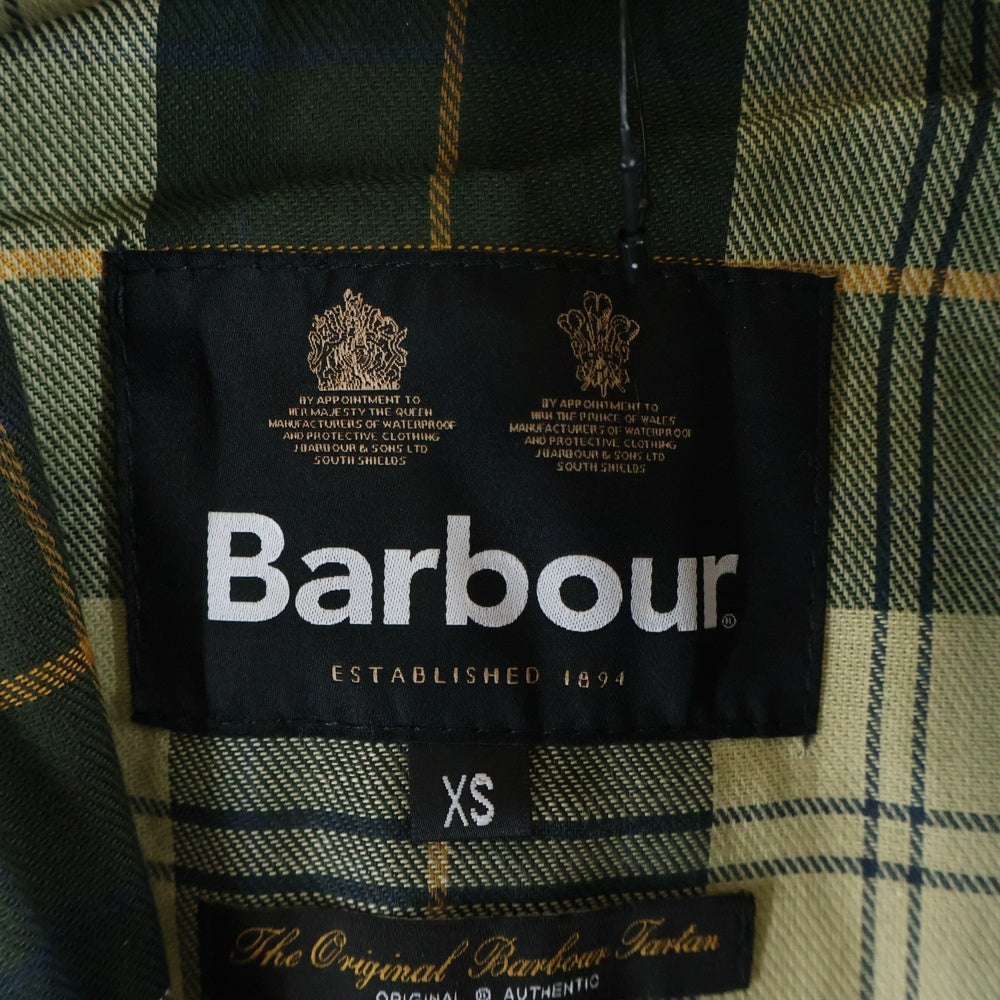 Barbour(バブアー) SPEY JACKET スペイ 裏地チェック ジップアップジャケット カーキ MWX1212SG51