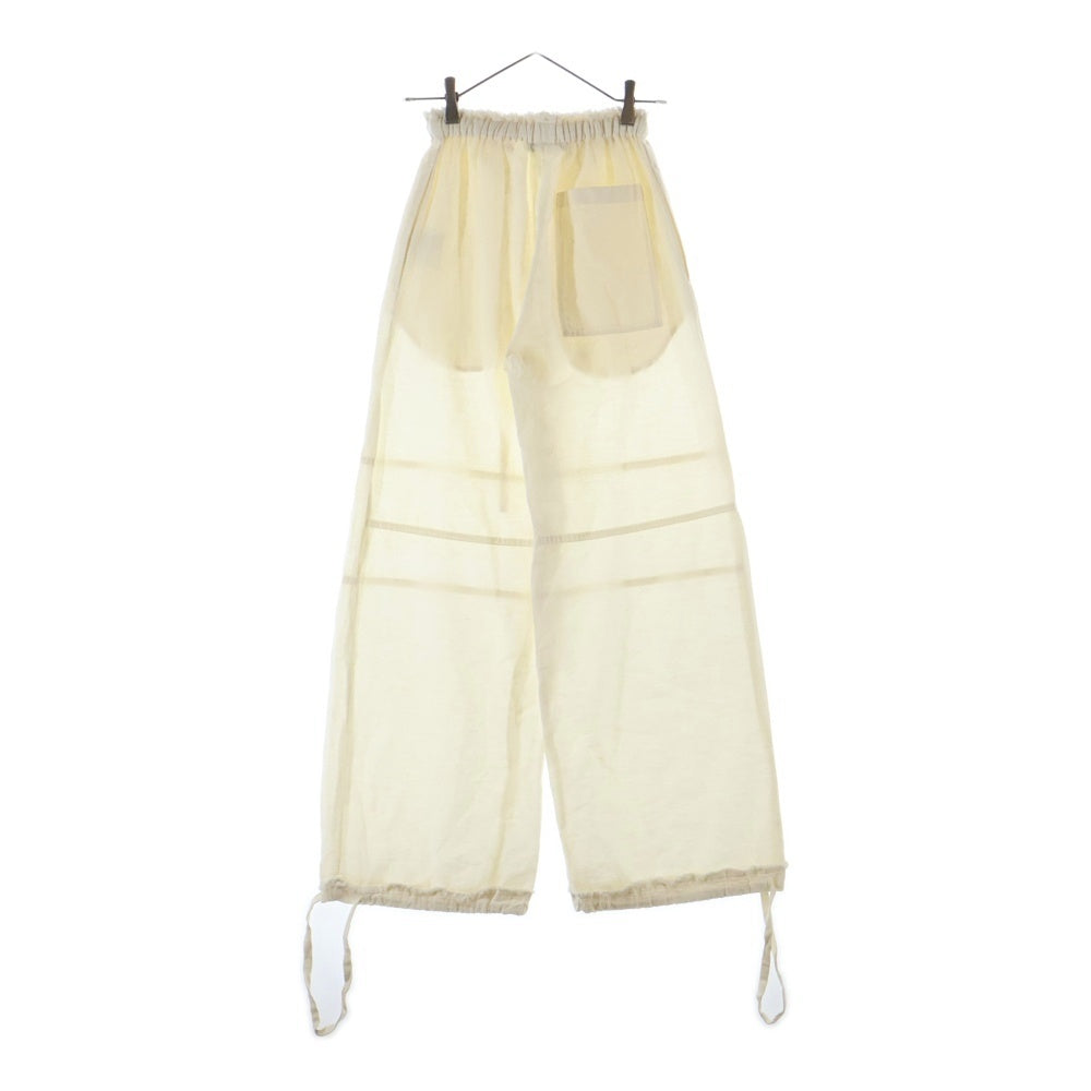 Acne Studios(アクネ ストゥディオズ) 26SS Cotton Linen Pant in Warm FN-WN-TROU001130 コットンリネンワイドパンツ ホワイト レディース