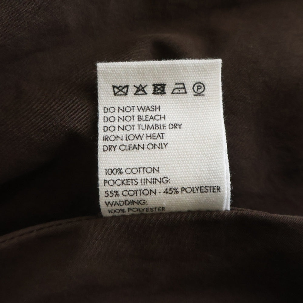 JACQUEMUS(ジャックムス) 22AW Le Papier Brown Padded Down Vest バックロゴジップアップ中綿ベスト ブラウン