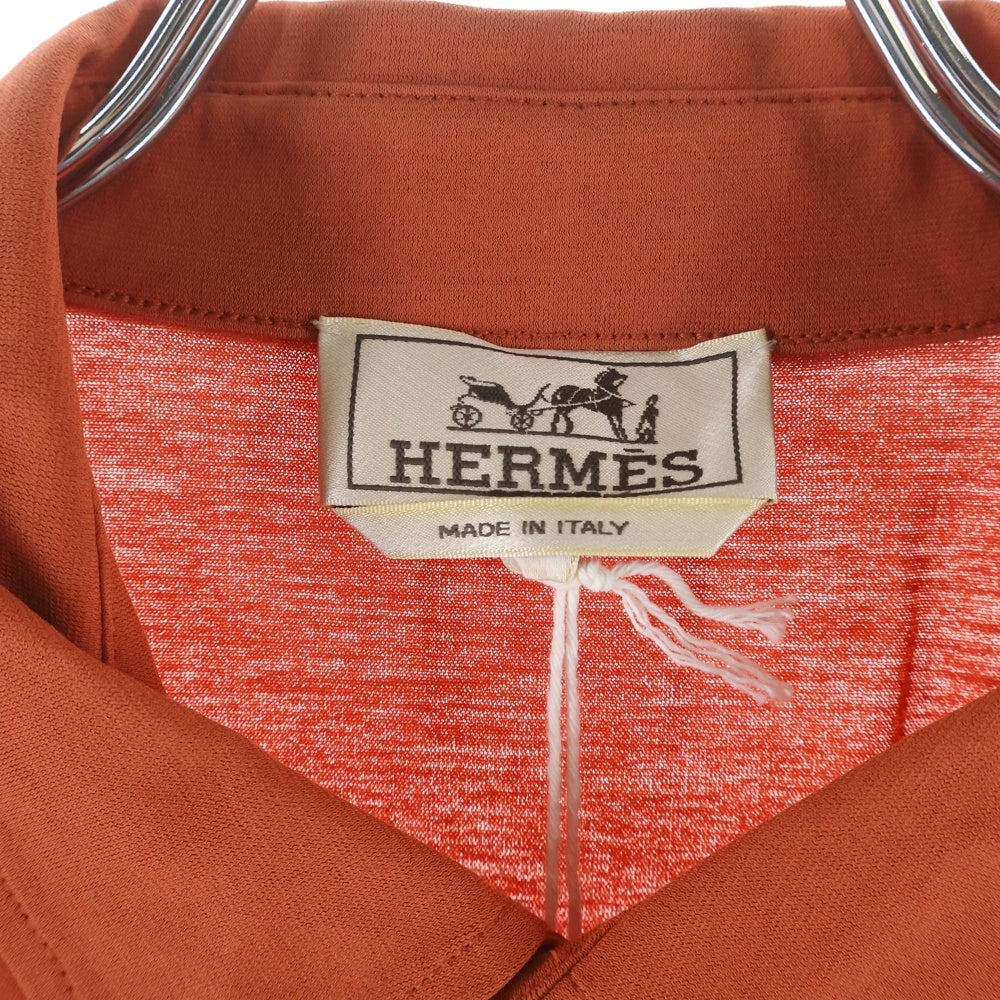 HERMES(エルメス) 4ボタン 胸ポケット 半袖ポロシャツ カットソー