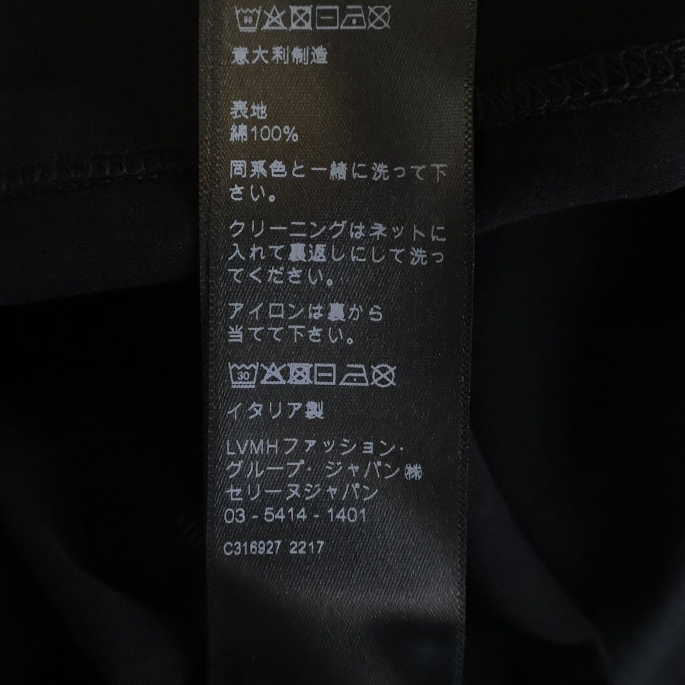 CELINE(セリーヌ) BOY DOLL ラインストーンロゴ 半袖シャツ カットソー クルーネック ブラック 2X59C671Q