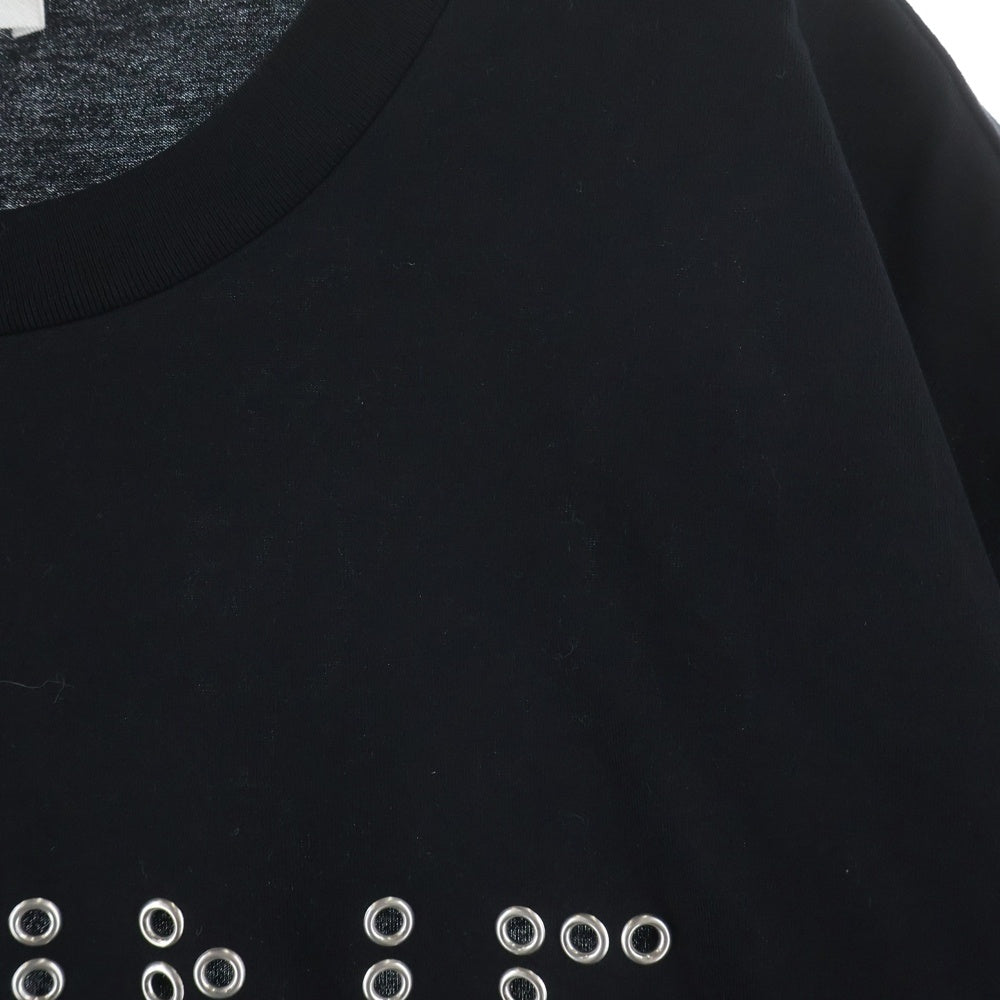 CELINE(セリーヌ) ロゴスタッズ 半袖シャツ カットソー クルーネック Tシャツ ブラック 2X41C671Q