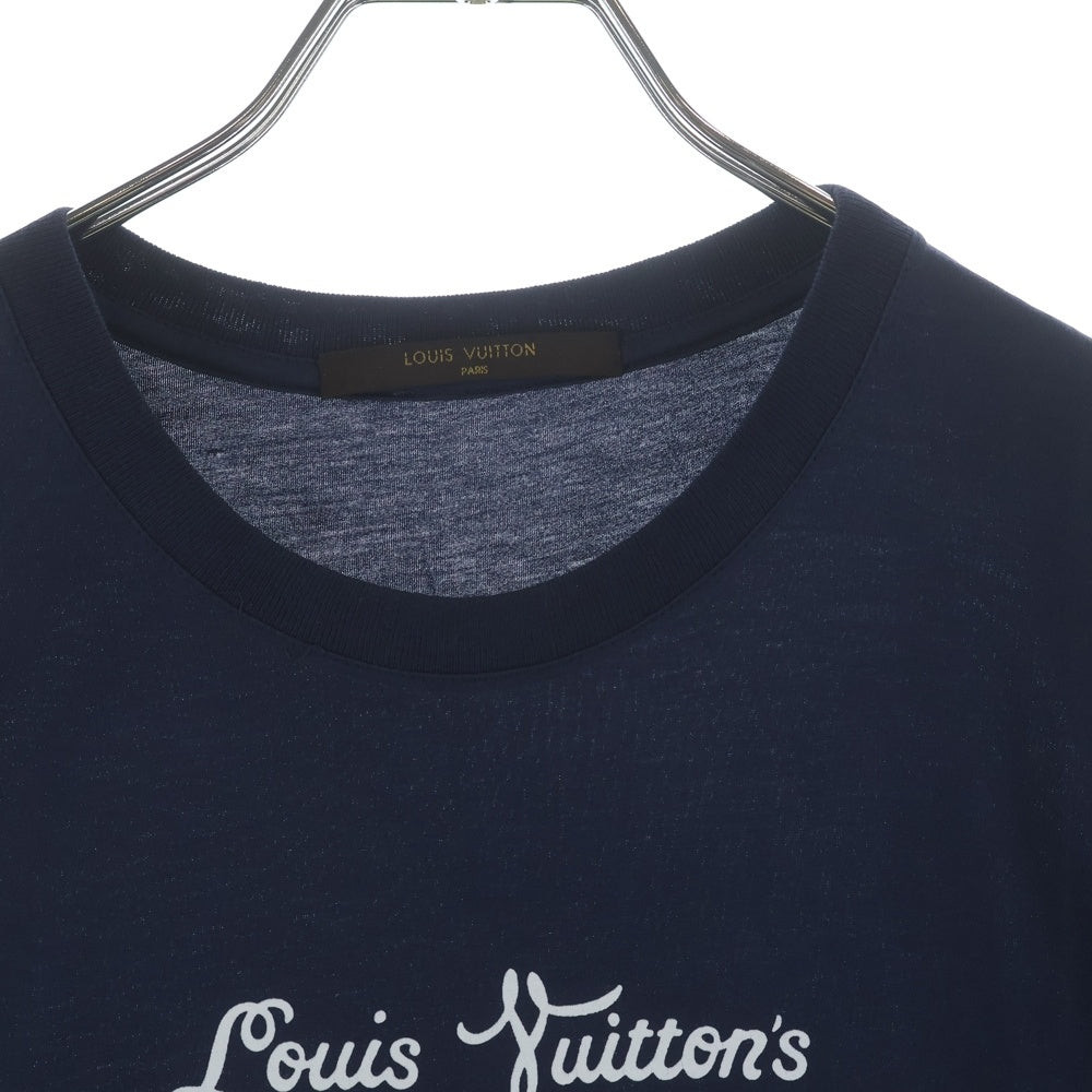 LOUIS VUITTON(ルイヴィトン) TRUNK 半袖シャツ カットソー クルーネック Tシャツ ネイビー RM141M H5JR12JEZ