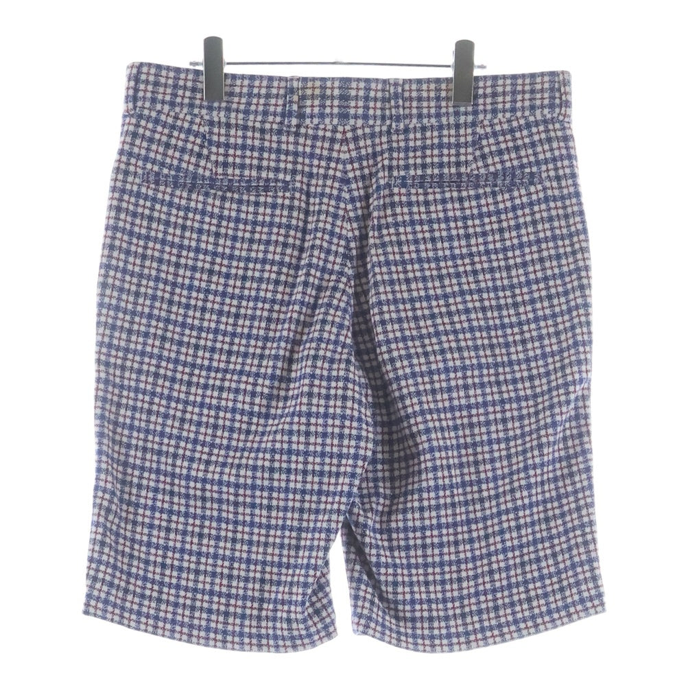 LOUIS VUITTON(ルイヴィトン) コットン グレンチェック ハーフパンツ ブルー/レッド RM141 H5PA84BX2