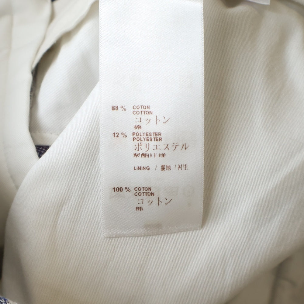 LOUIS VUITTON(ルイヴィトン) コットン グレンチェック ハーフパンツ ブルー/レッド RM141 H5PA84BX2
