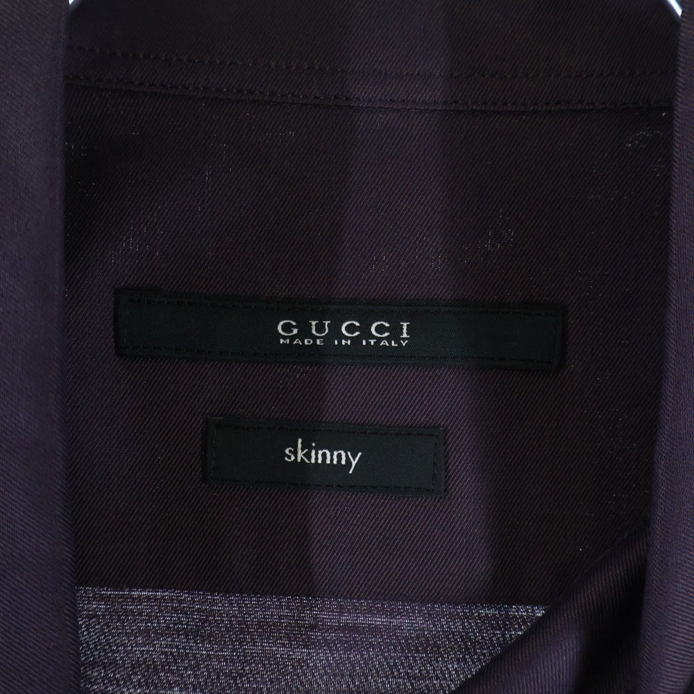 GUCCI(グッチ) 半袖ワークシャツ レギュラーカラー パープル 255539 Z3328