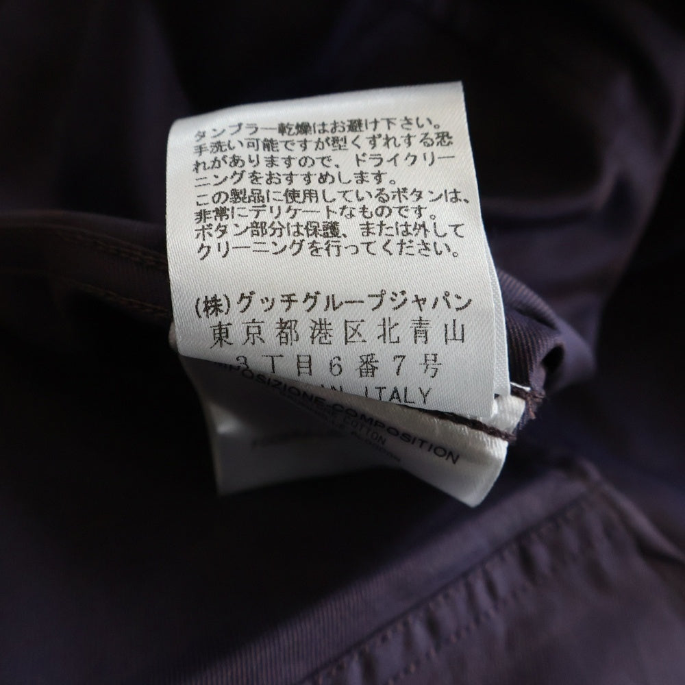 GUCCI(グッチ) 半袖ワークシャツ レギュラーカラー パープル 255539 Z3328