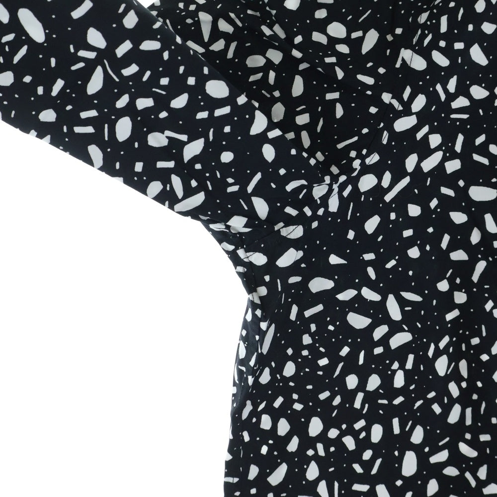 CELINE(セリーヌ) 19AW ビスコース クラシック マーブル 長袖シャツ カットソー ブラック/ホワイト 2C083360D