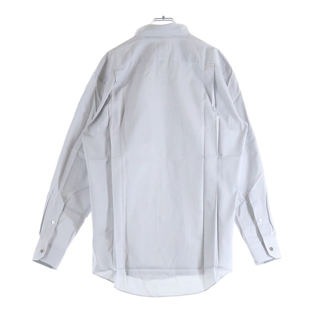 HERMES(エルメス) セリエボタン プレーン ドレスシャツ 長袖シャツ カットソー ボタンダウン グレー