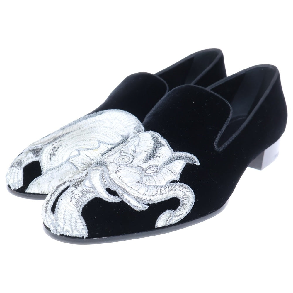 LOUIS VUITTON(ルイヴィトン) Chapman Auteuil Loafer チャップマン オートゥイユ ローファー ベルベット 刺繍 ブラック BM 0196