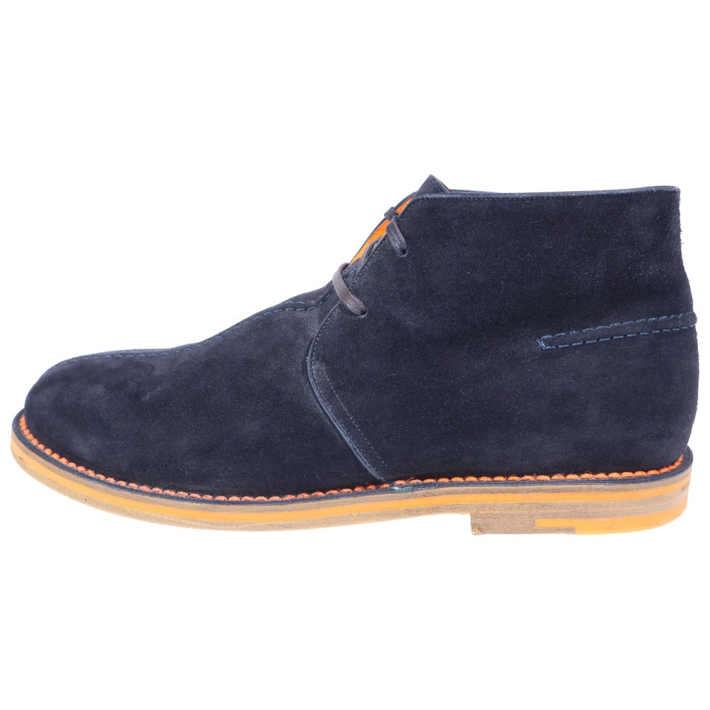 LOUIS VUITTON(ルイヴィトン) スエード レースアップ チャッカブーツ オレンジ/ネイビー BM 1112