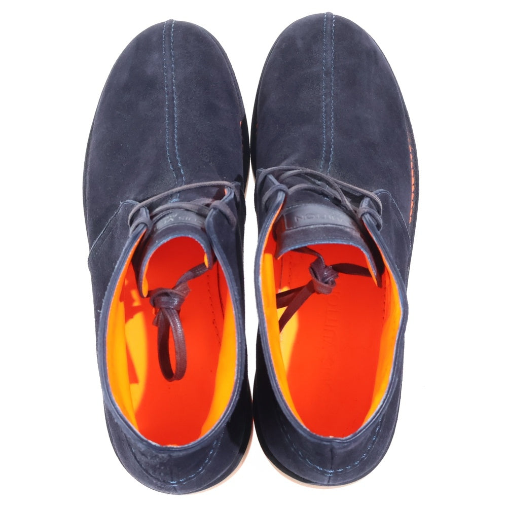 LOUIS VUITTON(ルイヴィトン) スエード レースアップ チャッカブーツ オレンジ/ネイビー BM 1112