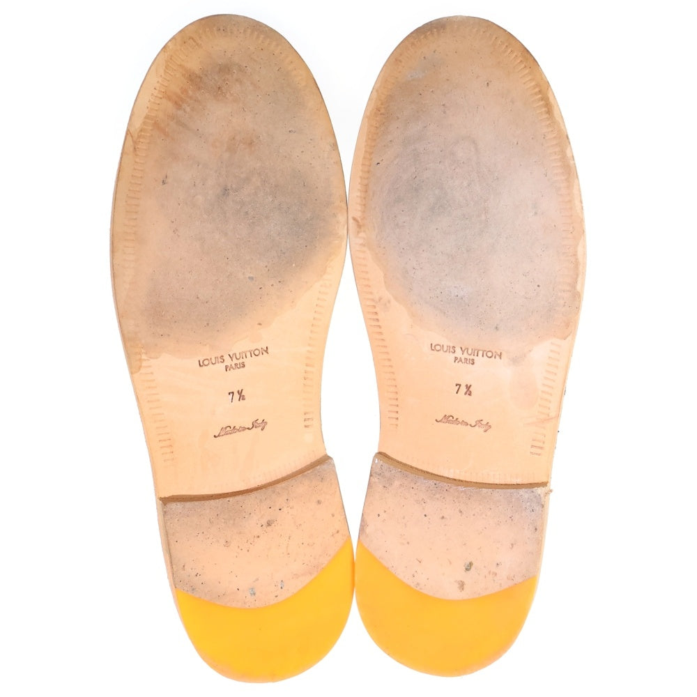 LOUIS VUITTON(ルイヴィトン) スエード レースアップ チャッカブーツ オレンジ/ネイビー BM 1112