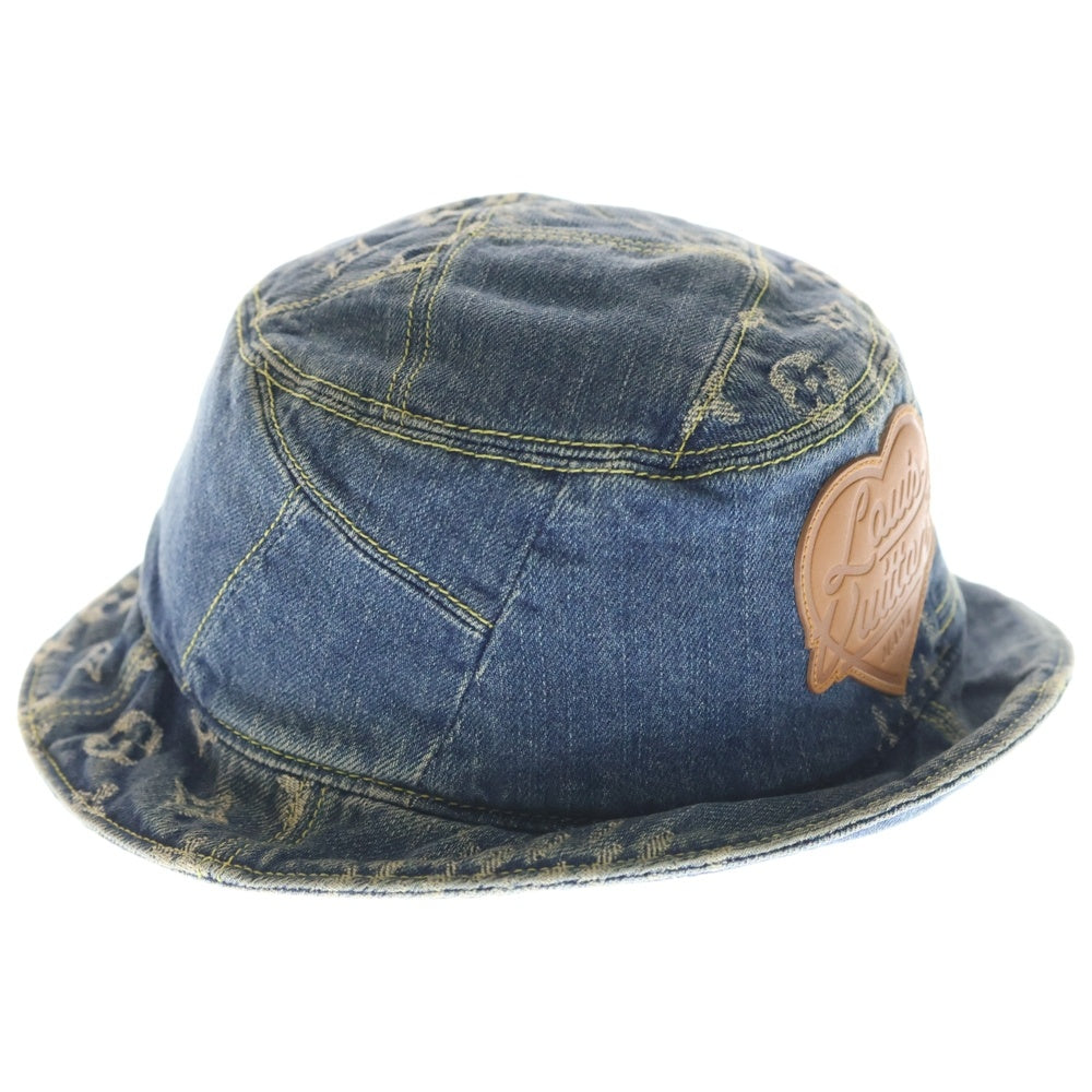 LOUIS VUITTON(ルイヴィトン) モノグラム LVメイド スクエアード コレクション NIGO ボネ デニム バケットハット インディゴ MP3242