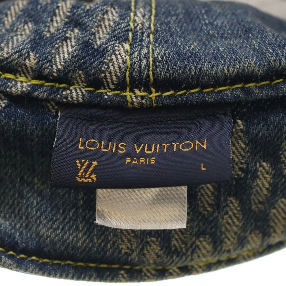 LOUIS VUITTON(ルイヴィトン) モノグラム LVメイド スクエアード コレクション NIGO ボネ デニム バケットハット インディゴ MP3242