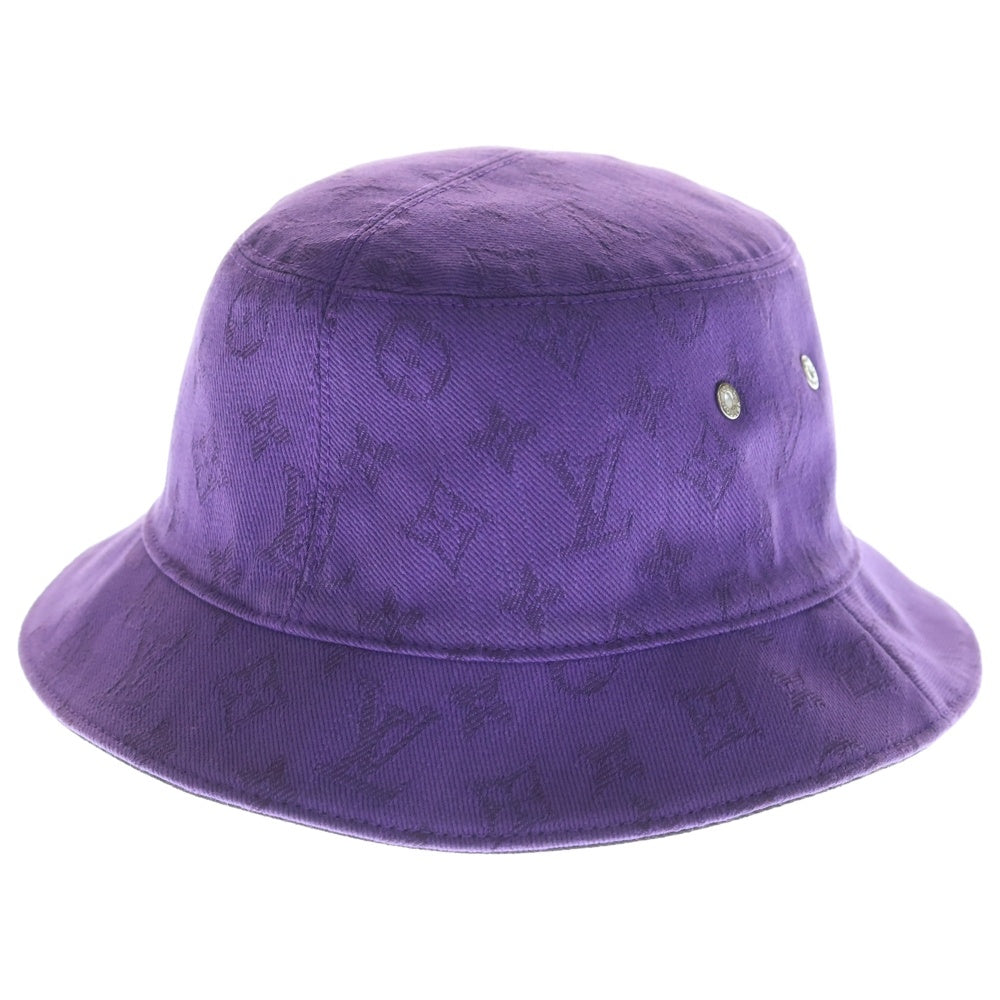 LOUIS VUITTON(ルイヴィトン) シャポー・モノグラム エッセンシャル バケットハット リバーシブル パープル/ブラック M77851