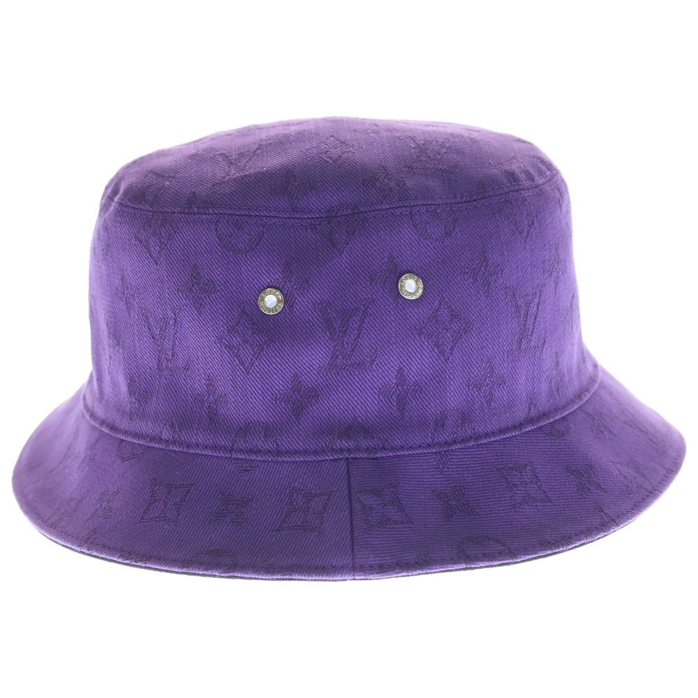 LOUIS VUITTON(ルイヴィトン) シャポー・モノグラム エッセンシャル バケットハット リバーシブル パープル/ブラック M77851
