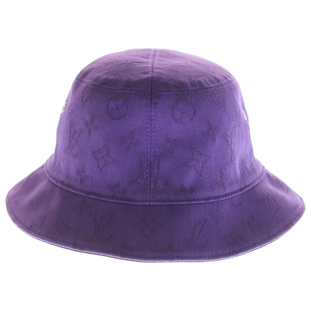 LOUIS VUITTON(ルイヴィトン) シャポー・モノグラム エッセンシャル バケットハット リバーシブル パープル/ブラック M77851