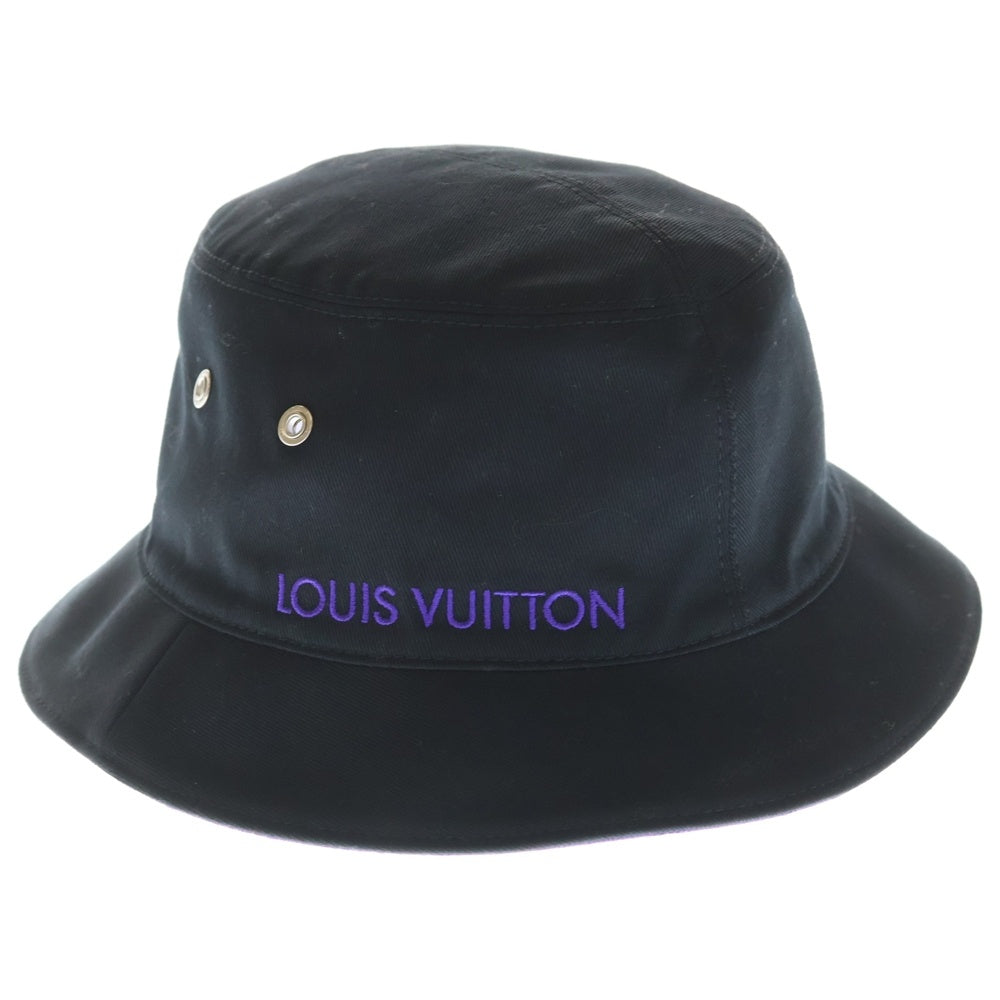 LOUIS VUITTON(ルイヴィトン) シャポー・モノグラム エッセンシャル バケットハット リバーシブル パープル/ブラック M77851
