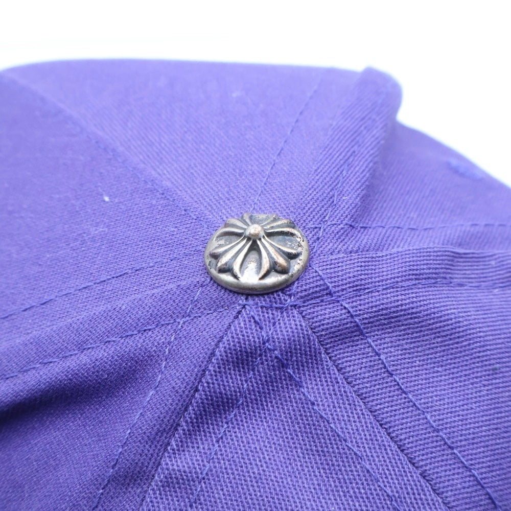 CHROME HEARTS(クロムハーツ) CHロゴ刺繍 6パネル ベースボールキャップ 帽子 パープル/グリーン