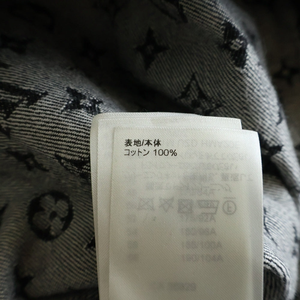 LOUIS VUITTON(ルイヴィトン) 22SS ×NIGO MONOGRAM CRAZY DENIM JACKET モノグラム クレイジー ワークウエアデニムジャケット ブラック RM221M UZD HMA20E