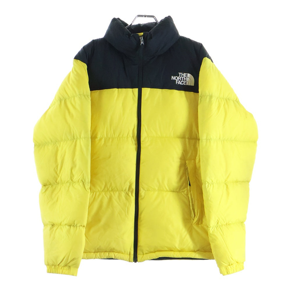 THE NORTH FACE(ザノースフェイス) NUPTSE JACKET ヌプシ ロゴ刺繍 ダウンジャケット イエロー/ブラック ND91841