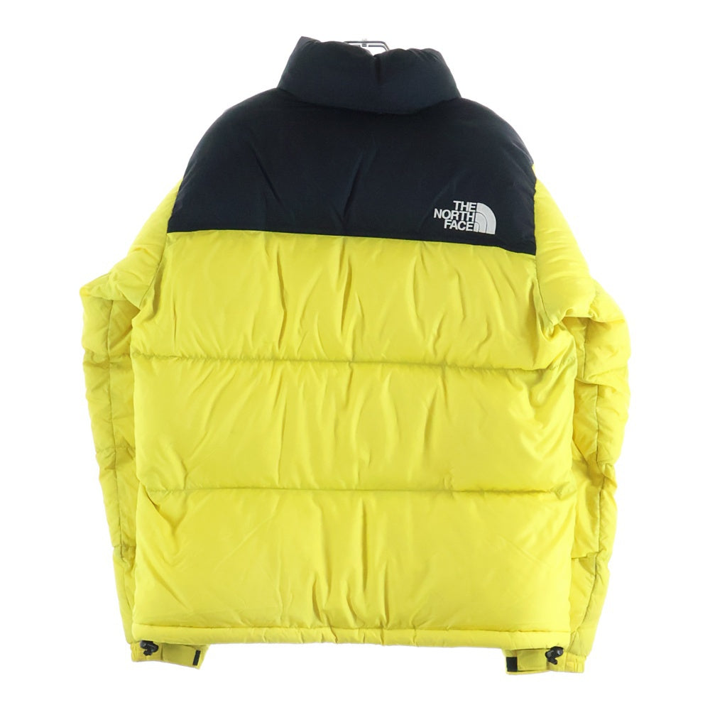 THE NORTH FACE(ザノースフェイス) NUPTSE JACKET ヌプシ ロゴ刺繍 ダウンジャケット イエロー/ブラック ND91841