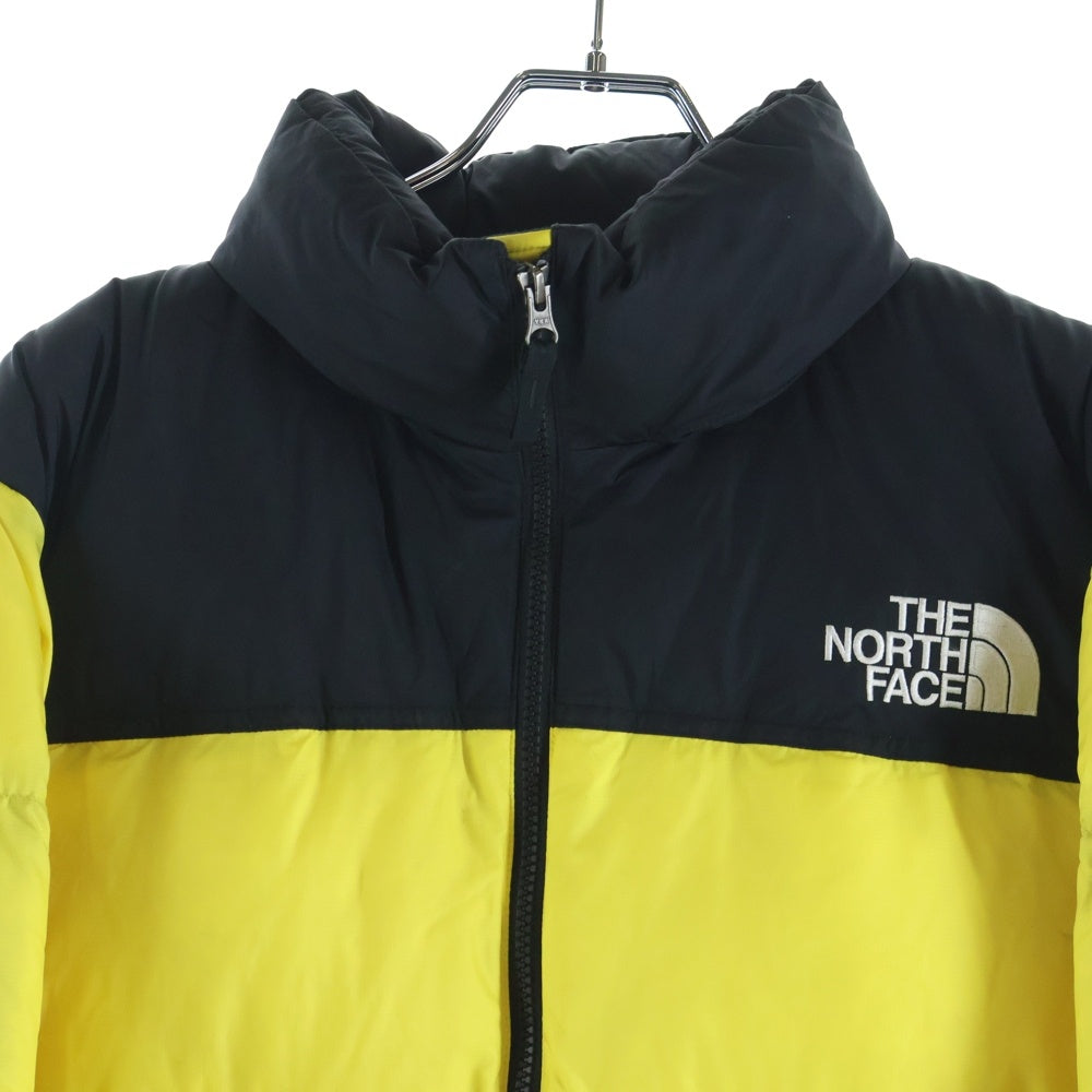 THE NORTH FACE(ザノースフェイス) NUPTSE JACKET ヌプシ ロゴ刺繍 ダウンジャケット イエロー/ブラック ND91841