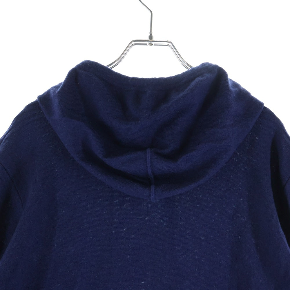 STONE ISLAND(ストーンアイランド) 袖ワッペン ウールプルオーバーニットセーター パーカー パープル 6115501C4