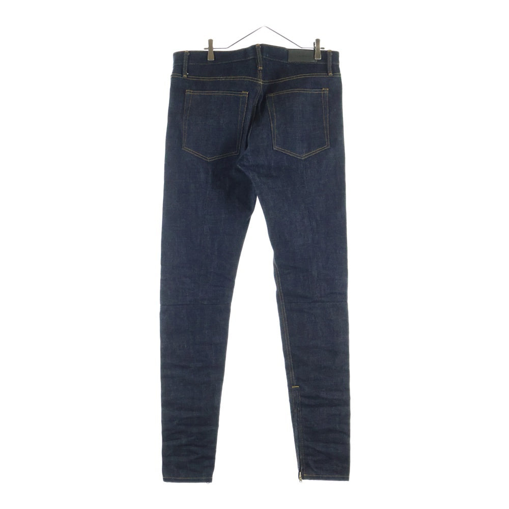 FEAR OF GOD(フィアオブゴッド) SELVEDGE DENIM PANELLED JEAN ジップ スキニーパンツ ブラック 5C-17-RSDJ-RIND