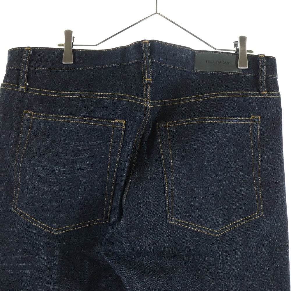 FEAR OF GOD(フィアオブゴッド) SELVEDGE DENIM PANELLED JEAN ジップ スキニーパンツ ブラック 5C-17-RSDJ-RIND