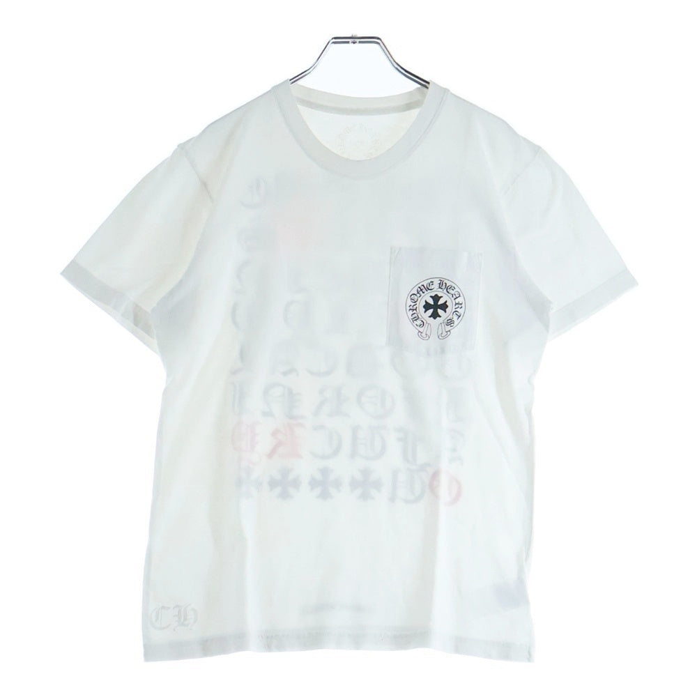 CHROME HEARTS(クロムハーツ) Made In Hollywood T-shirt メイド イ ンハリウッド 両面プリントクルーネック半袖Tシャツカットソー ホワイト
