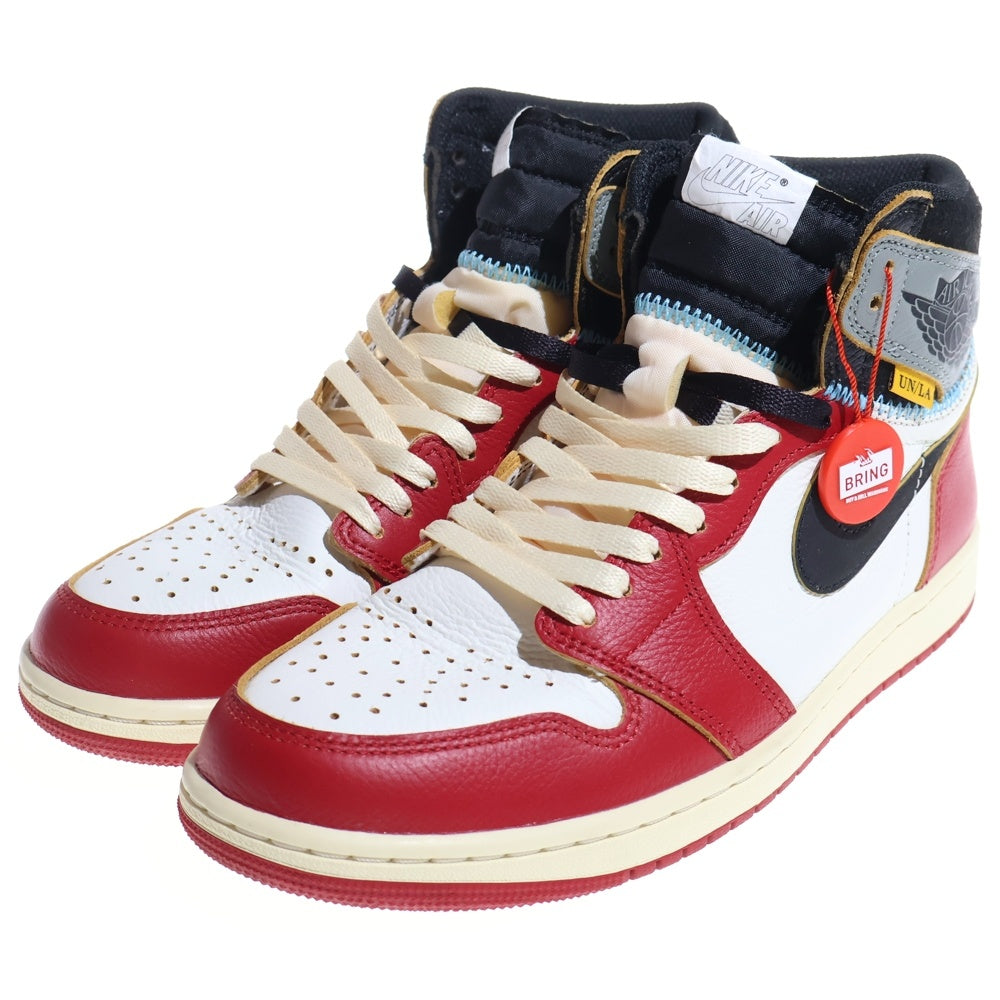 NIKE(ナイキ) ×UNION Air Jordan 1 Retro High OG Chicago Shadow HV8563-600 ユニオン エアジョーダン1 レトロ OG シカゴ シャドウ ハイカットスニーカー レッド US9/27cm