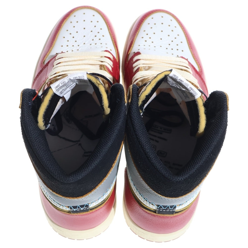 NIKE(ナイキ) ×UNION Air Jordan 1 Retro High OG Chicago Shadow HV8563-600 ユニオン エアジョーダン1 レトロ OG シカゴ シャドウ ハイカットスニーカー レッド US9/27cm