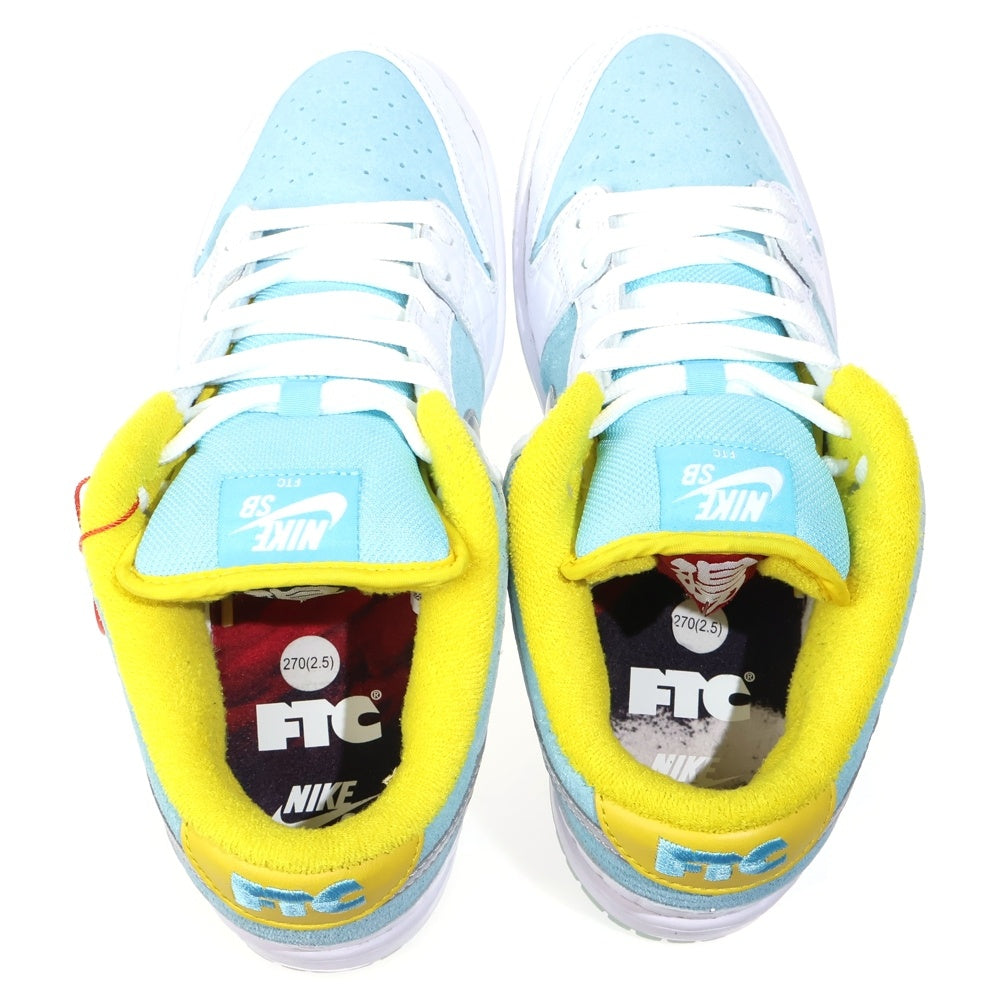NIKE(ナイキ) FTC DUNK LOW PRO QS Lagoon Pulse DH7687-400 ダンクロー ラグーンパルス ローカットスニーカー 銭湯 ライトブルー/ホワイト US9/27cm
