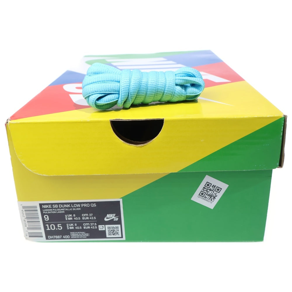 NIKE(ナイキ) FTC DUNK LOW PRO QS Lagoon Pulse DH7687-400 ダンクロー ラグーンパルス ローカットスニーカー 銭湯 ライトブルー/ホワイト US9/27cm
