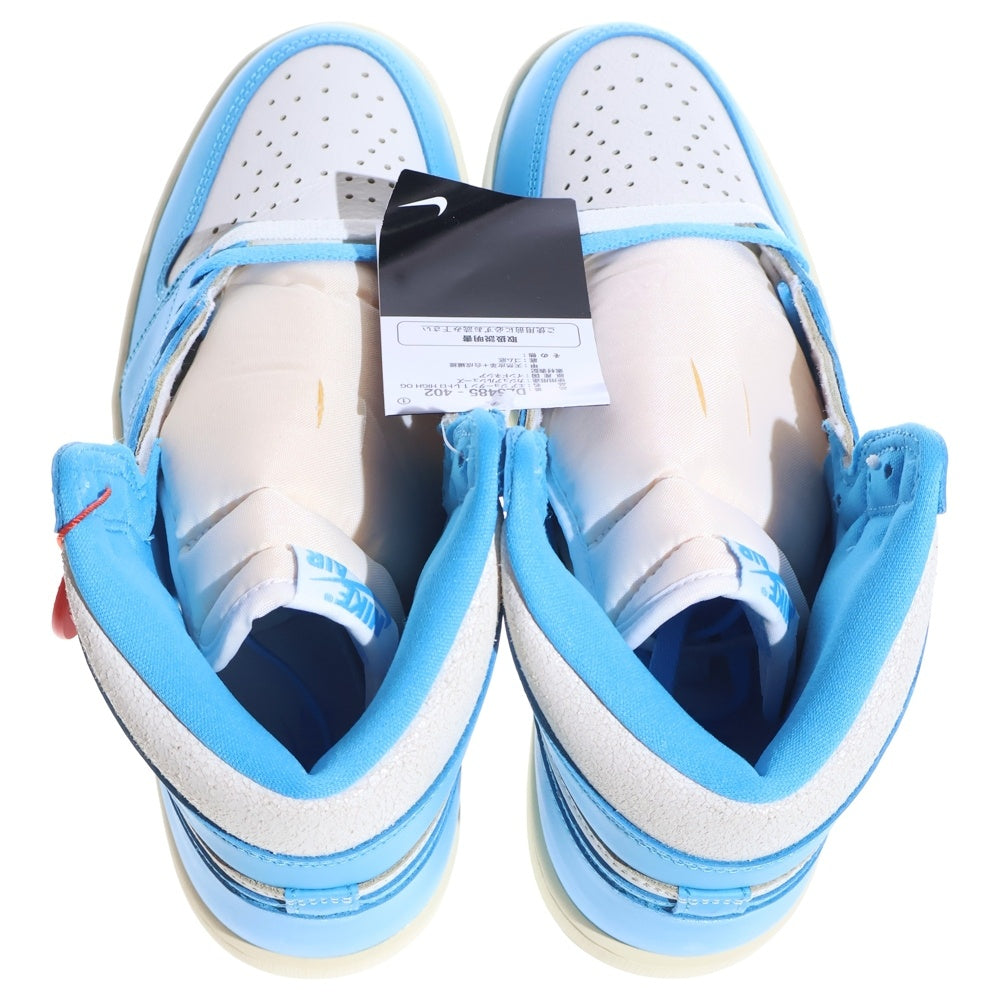 NIKE(ナイキ) AIR JORDAN 1 RETRO HIGH OG UNC REIMAGINED DZ5485-402 エアジョーダン1 レトロ リイマジンド ハイカットスニーカー US9/27.0cm ホワイト/ブルー