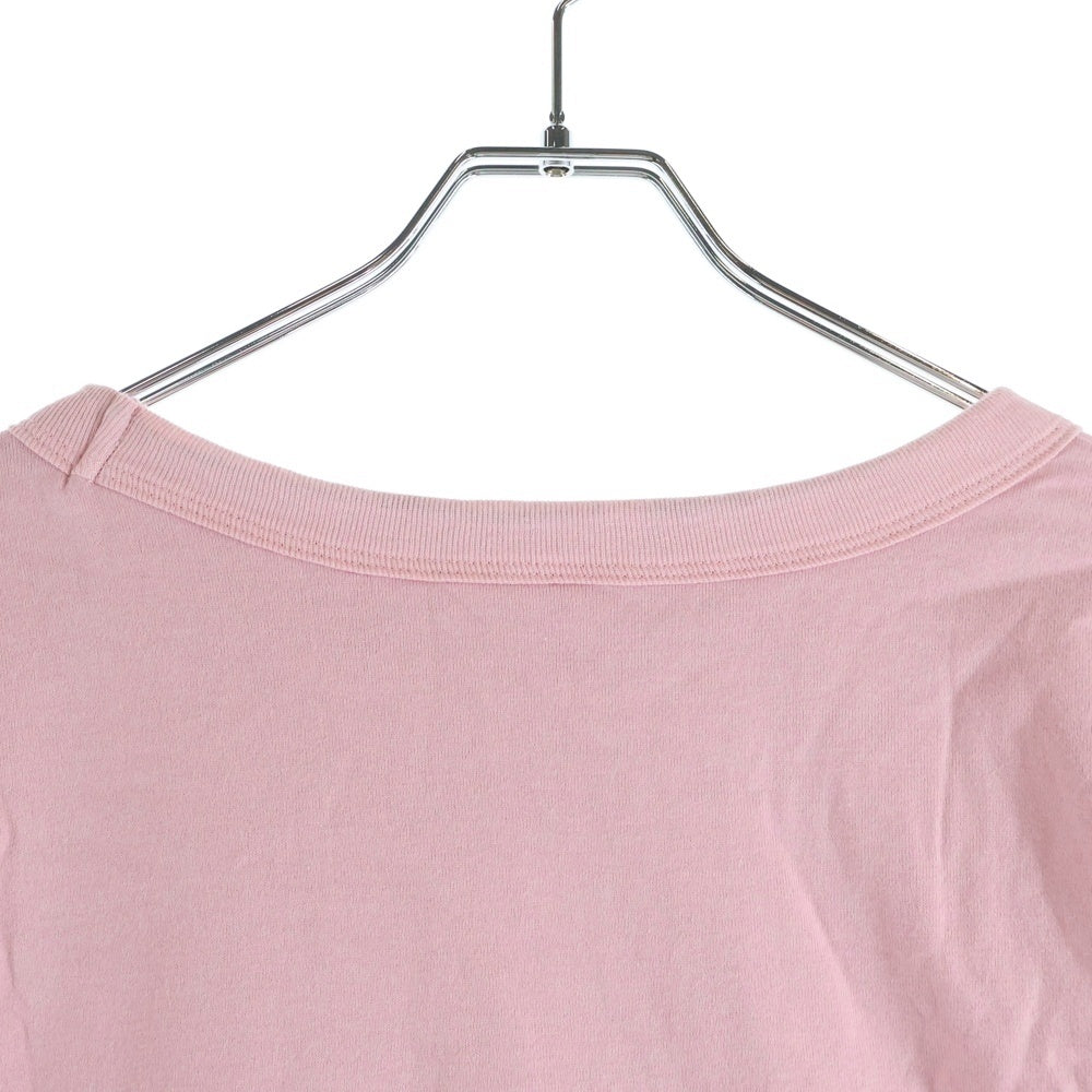 Needles(ニードルス) Reversible Tee ロゴ リバーシブル クルーネック半袖Tシャツカットソー ピンク MR420
