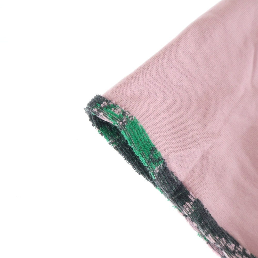 Needles(ニードルス) Reversible Tee ロゴ リバーシブル クルーネック半袖Tシャツカットソー ピンク MR420