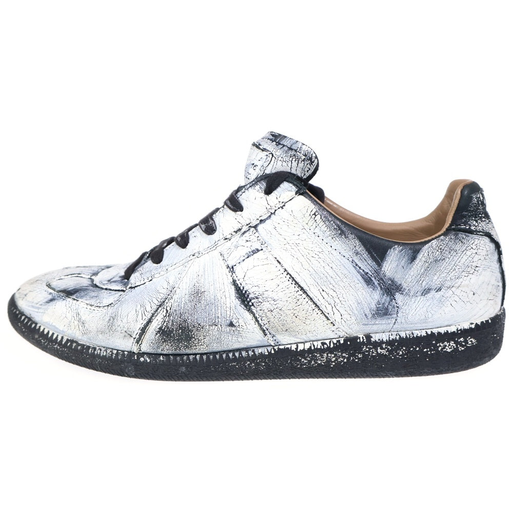 Maison Martin Margiela(メゾンマルタンマルジェラ) REPLICA PAINT LOW CUT SNEAKERS レプリカ ペイント ローカットスニーカー ホワイト/ブラック S37WS0566