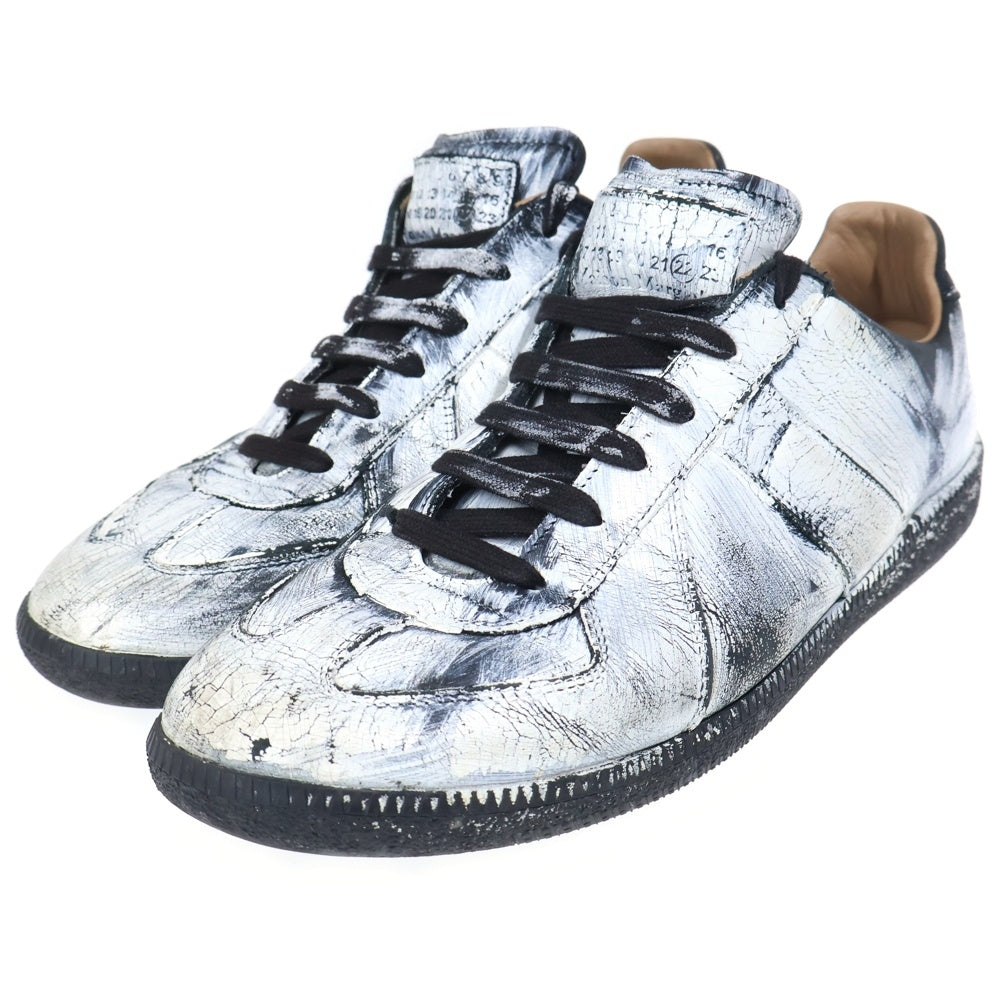 Maison Martin Margiela(メゾンマルタンマルジェラ) REPLICA PAINT LOW CUT SNEAKERS レプリカ ペイント ローカットスニーカー ホワイト/ブラック S37WS0566