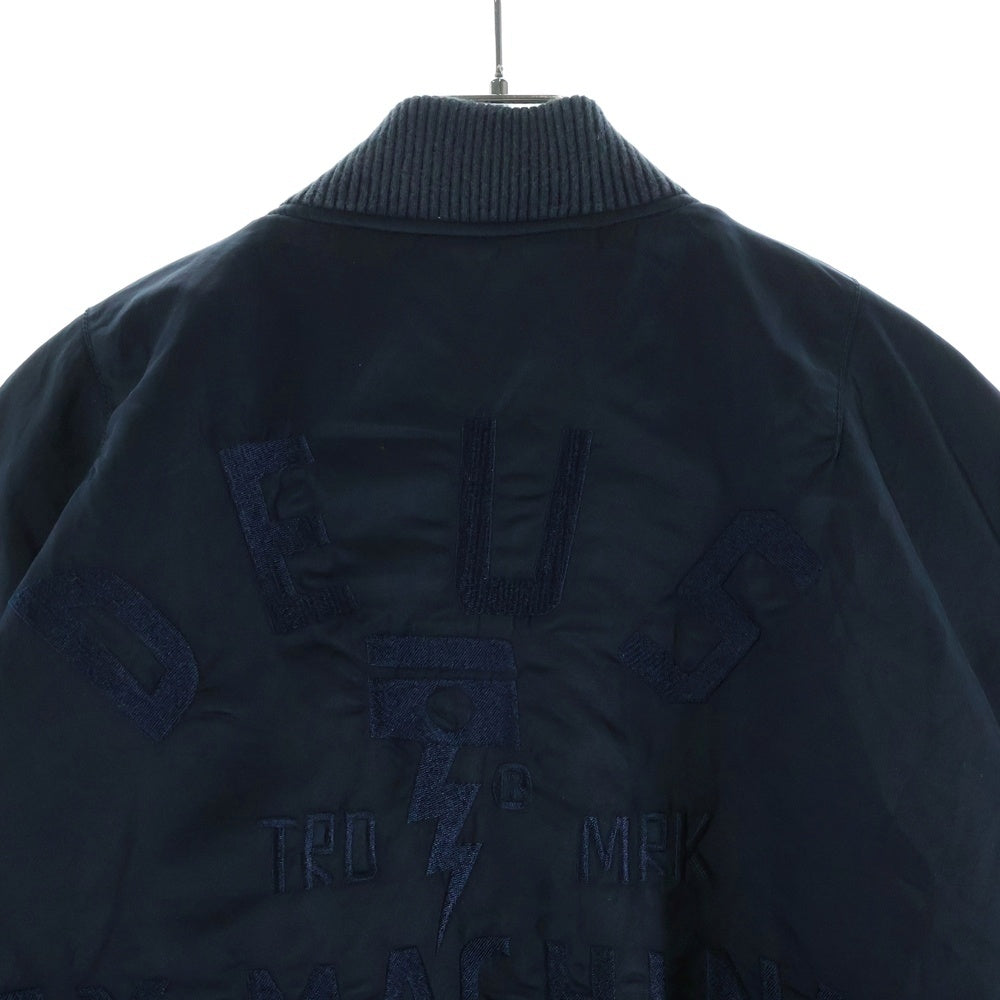 DEUS EX MACHINA(デウスエクスマキナ) ×ALPHA 10th Anniversary フライトジャケット ボンバージャケット ブルゾン ネイビー DMA66057