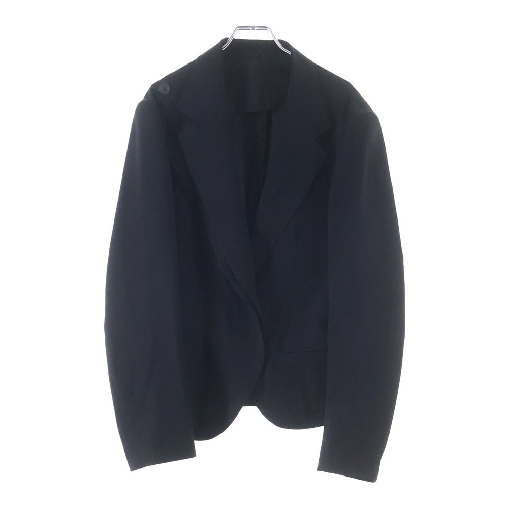 Yohji Yamamoto POUR HOMME(ヨウジヤマモト プールオム) GABARDINE FRONT CURVE 1B テーラードジャケット ブラック HD-J37-100