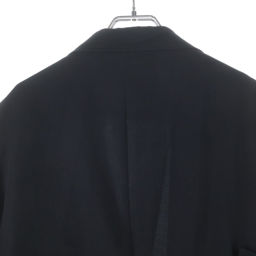 Yohji Yamamoto POUR HOMME(ヨウジヤマモト プールオム) GABARDINE FRONT CURVE 1B テーラードジャケット ブラック HD-J37-100